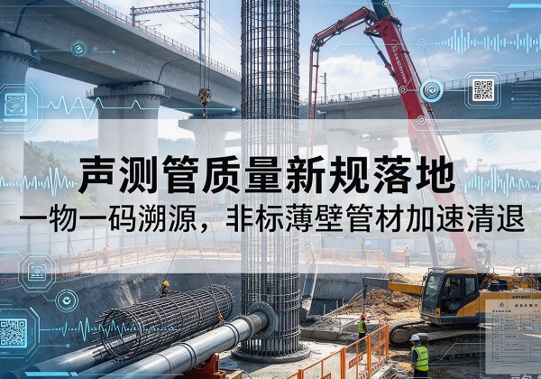 偃师声测管质量新规落地，一物一码溯源，非标薄壁管材加速清退